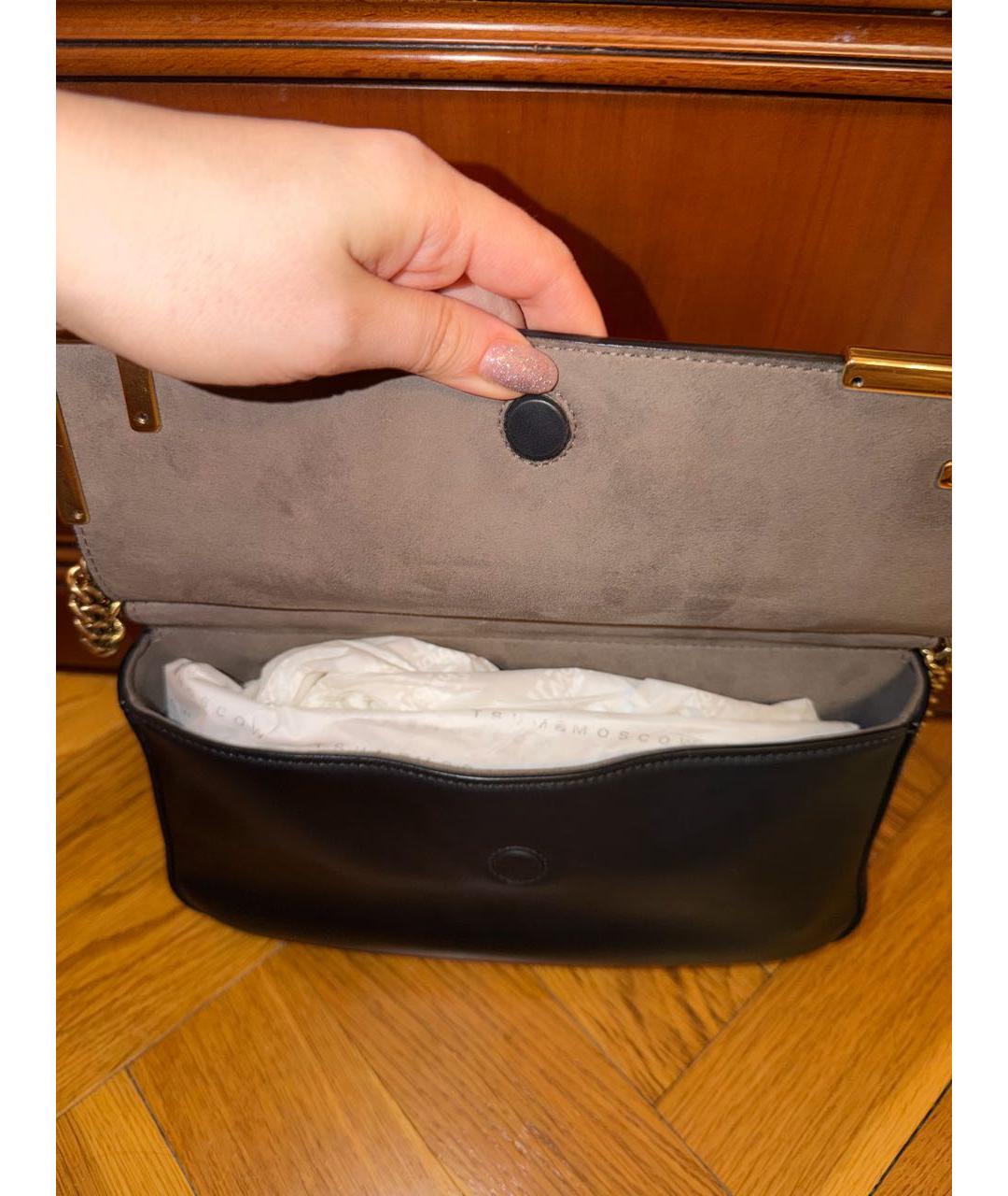 FENDI Коричневая кожаная сумка с короткими ручками, фото 4