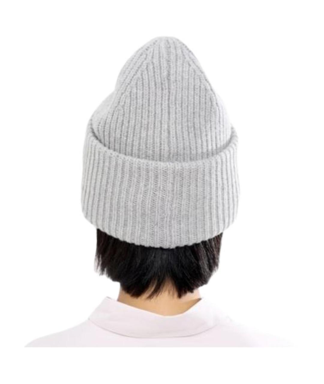 ACNE STUDIOS Серая шапка, фото 4