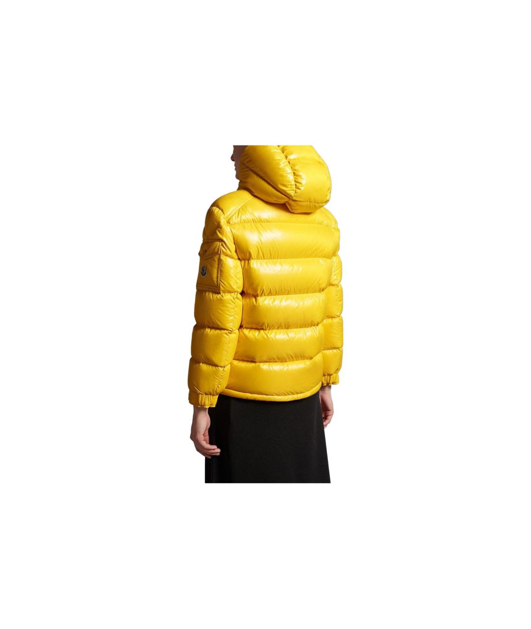 MONCLER Желтый пуховик, фото 4
