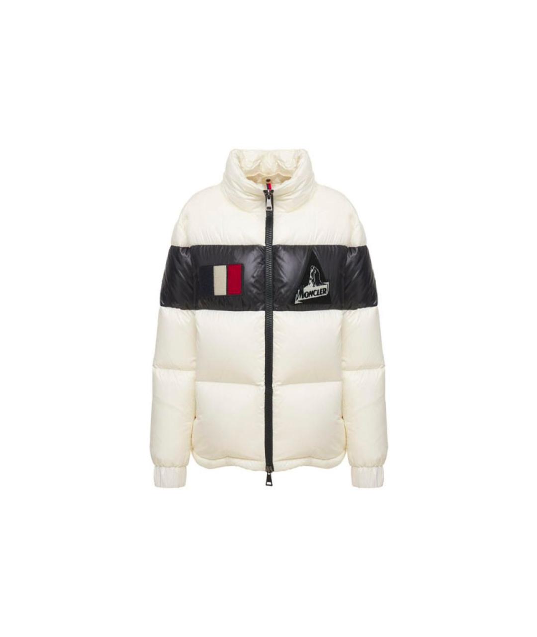 MONCLER Белый пуховик, фото 1