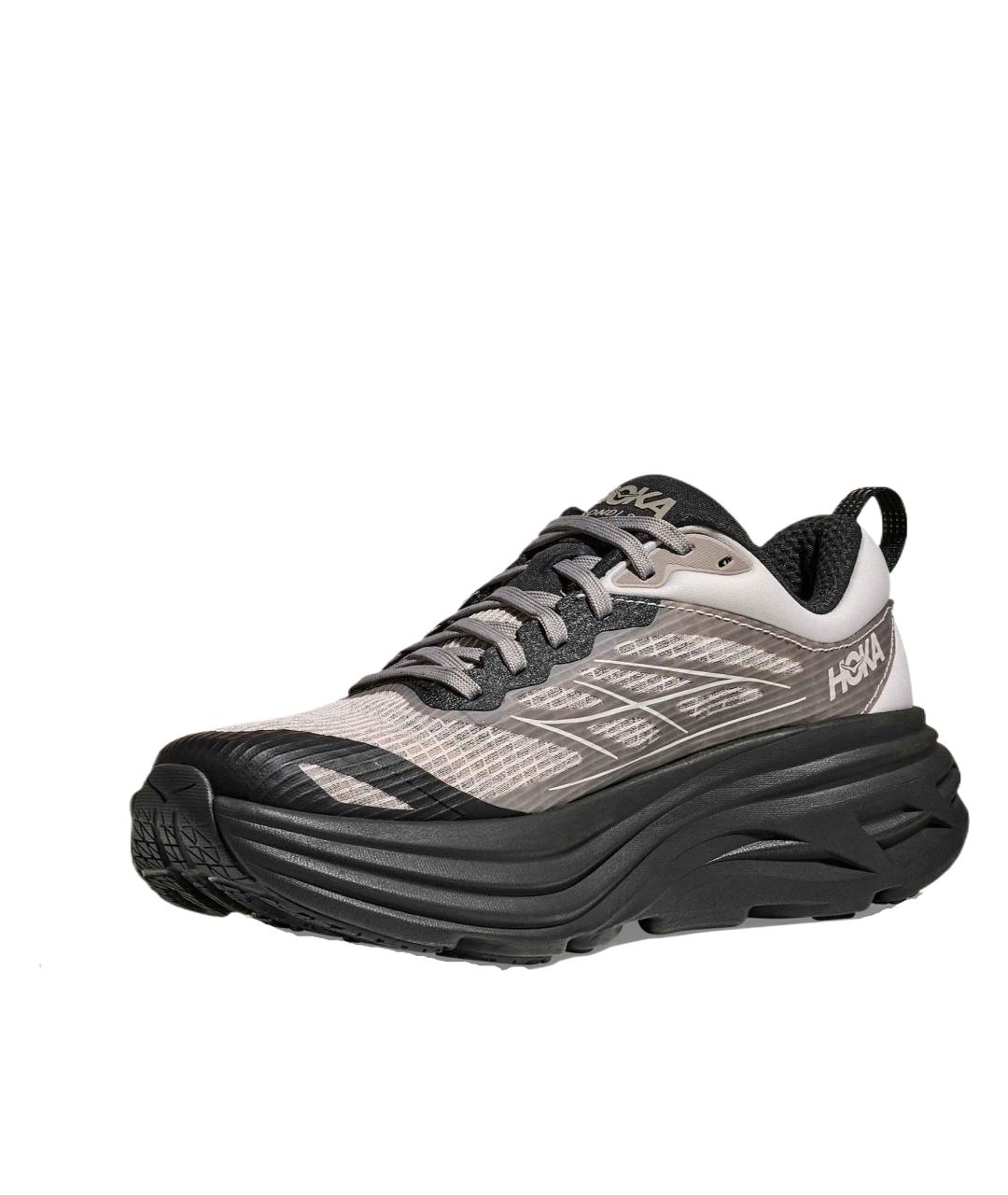 HOKA Коричневые текстильные кроссовки, фото 2