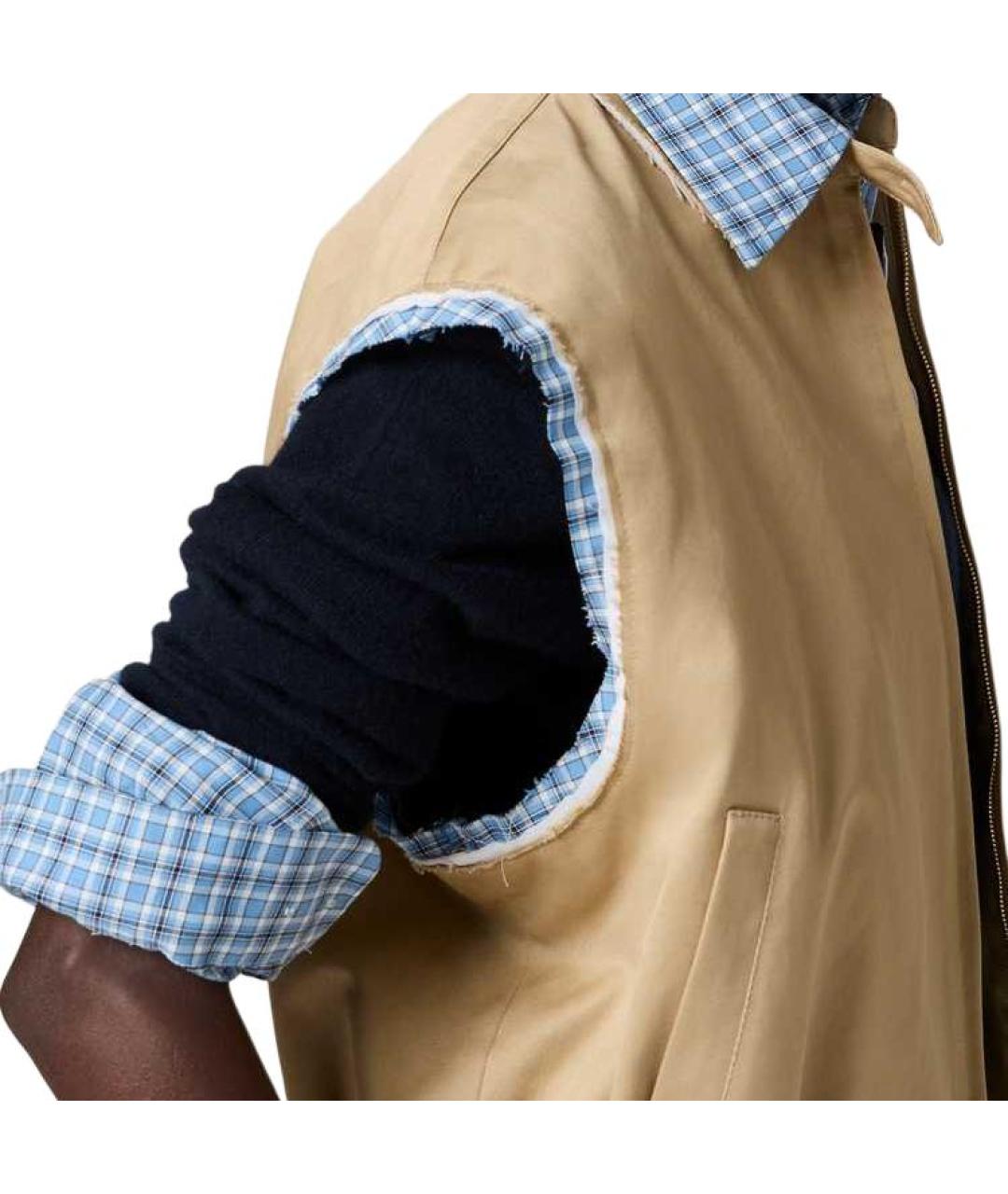 MIU MIU Бежевая хлопковая жилетка, фото 5