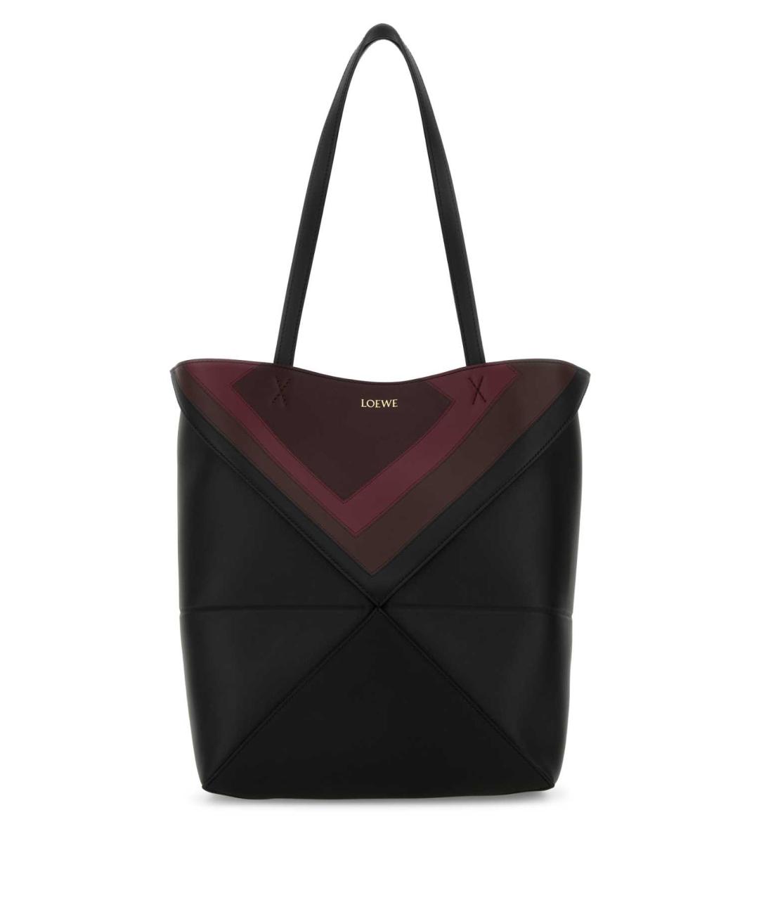 LOEWE Черная замшевая сумка тоут, фото 1