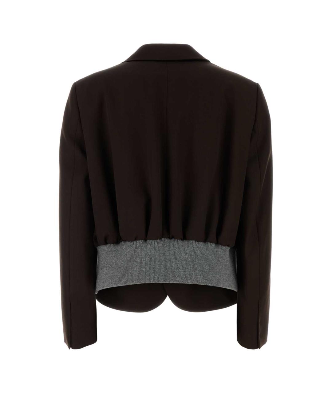LOEWE Коричневый шерстяной жакет/пиджак, фото 2