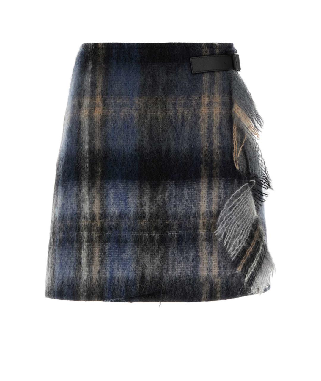 LOEWE Мульти шерстяная юбка мини, фото 1