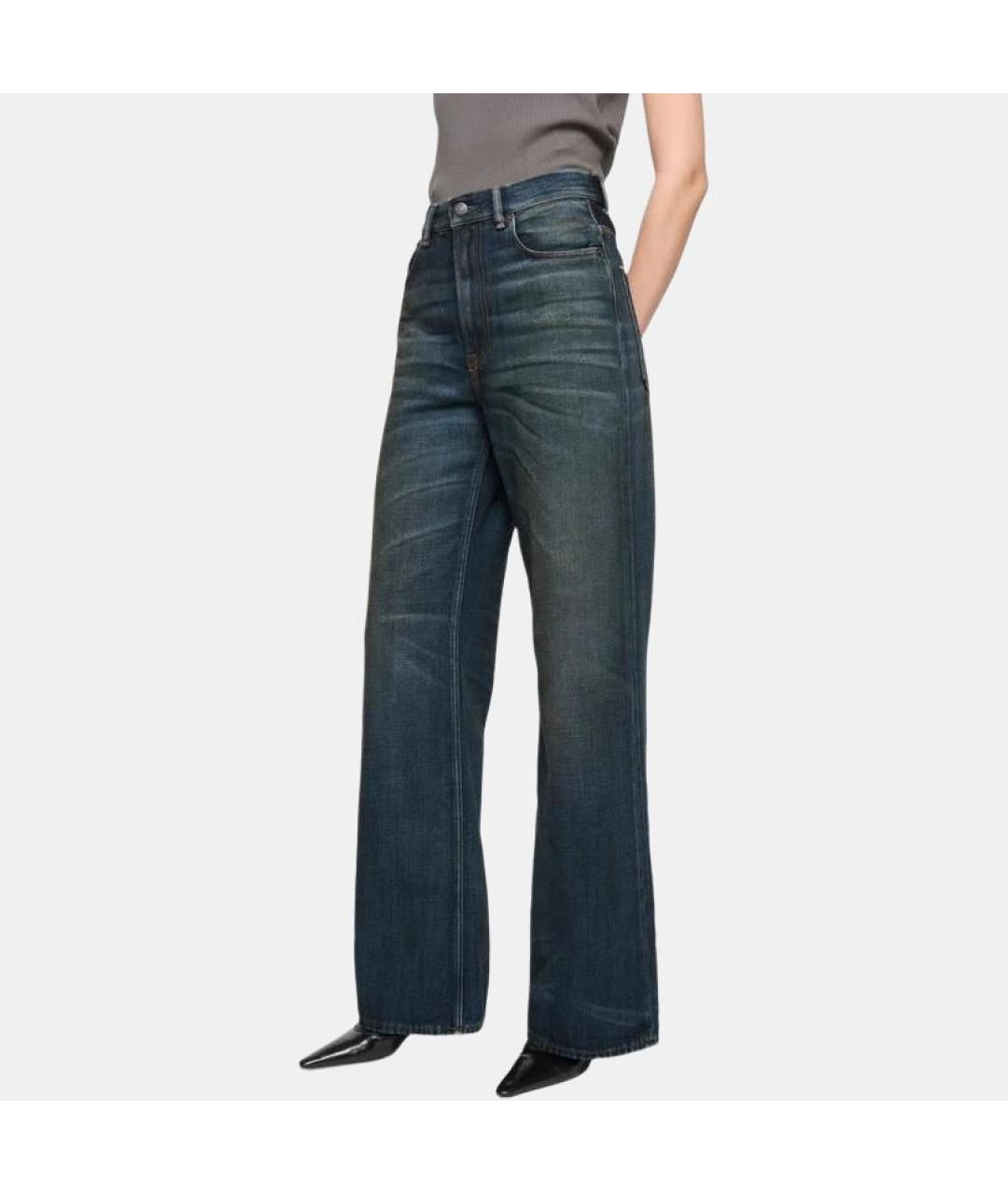ACNE STUDIOS Синие прямые джинсы, фото 4