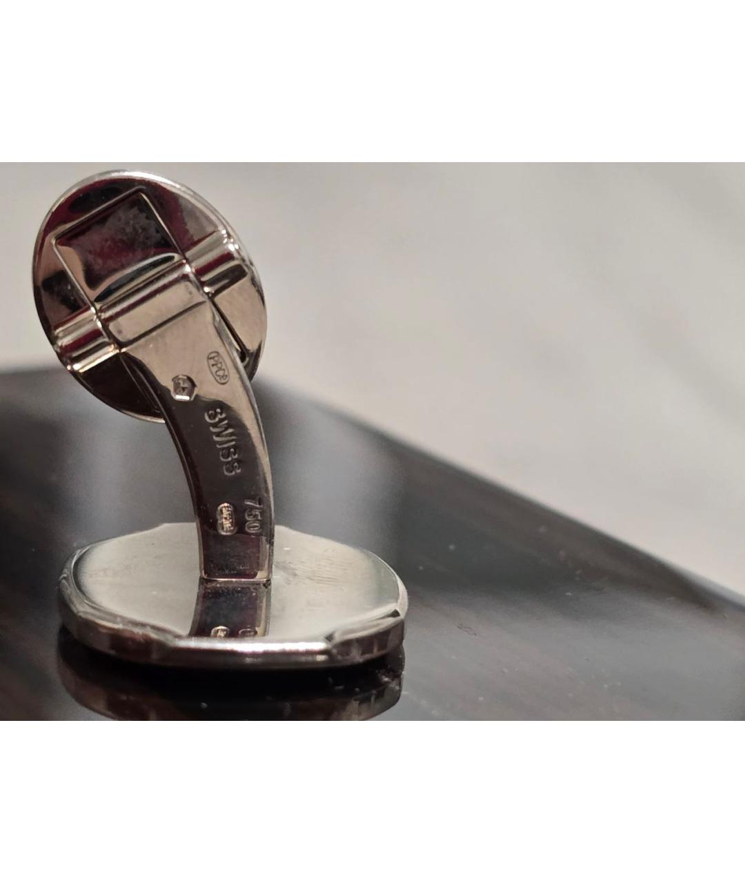 PATEK PHILIPPE Серебряные запонки из белого золота, фото 4