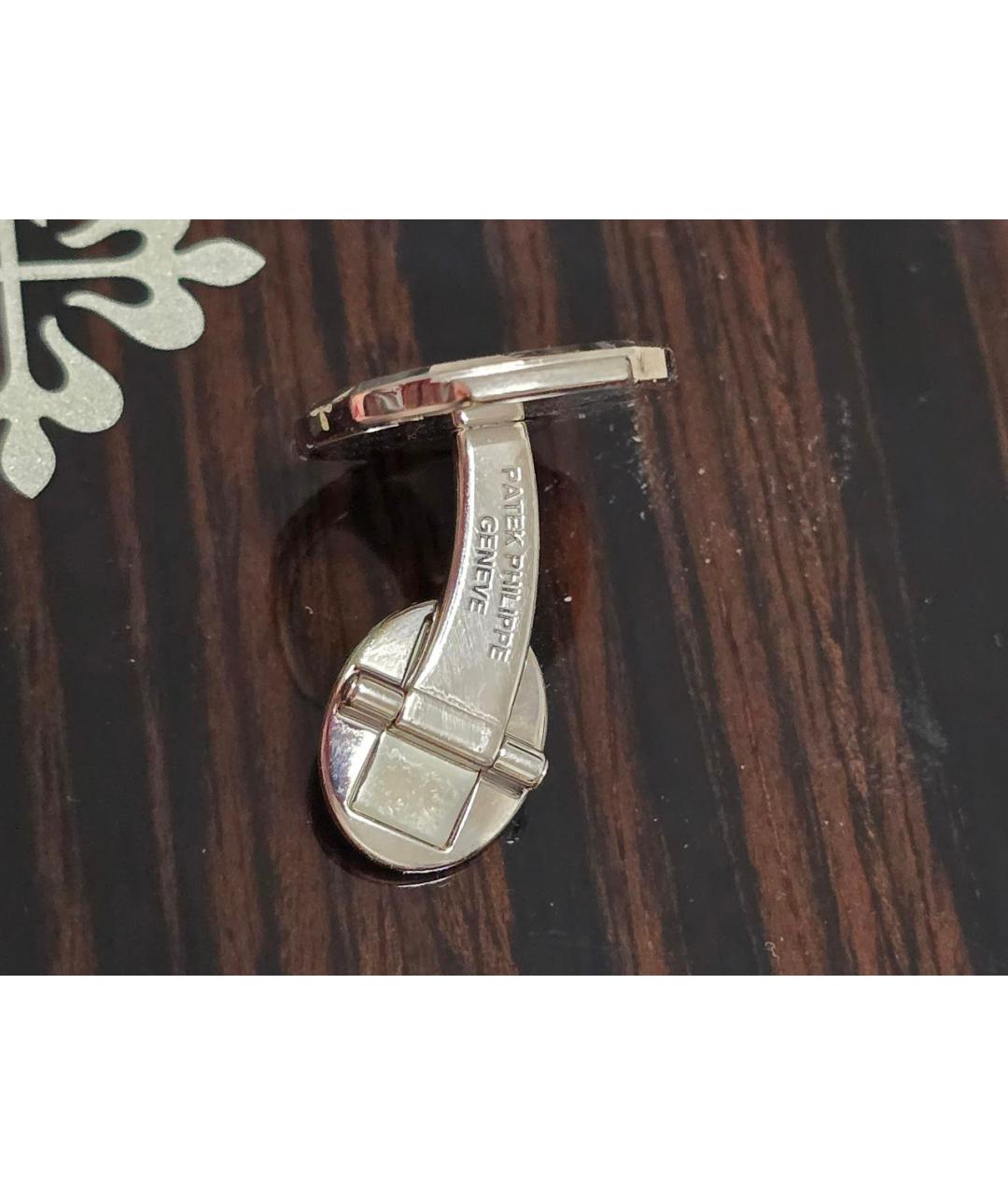 PATEK PHILIPPE Серебряные запонки из белого золота, фото 2