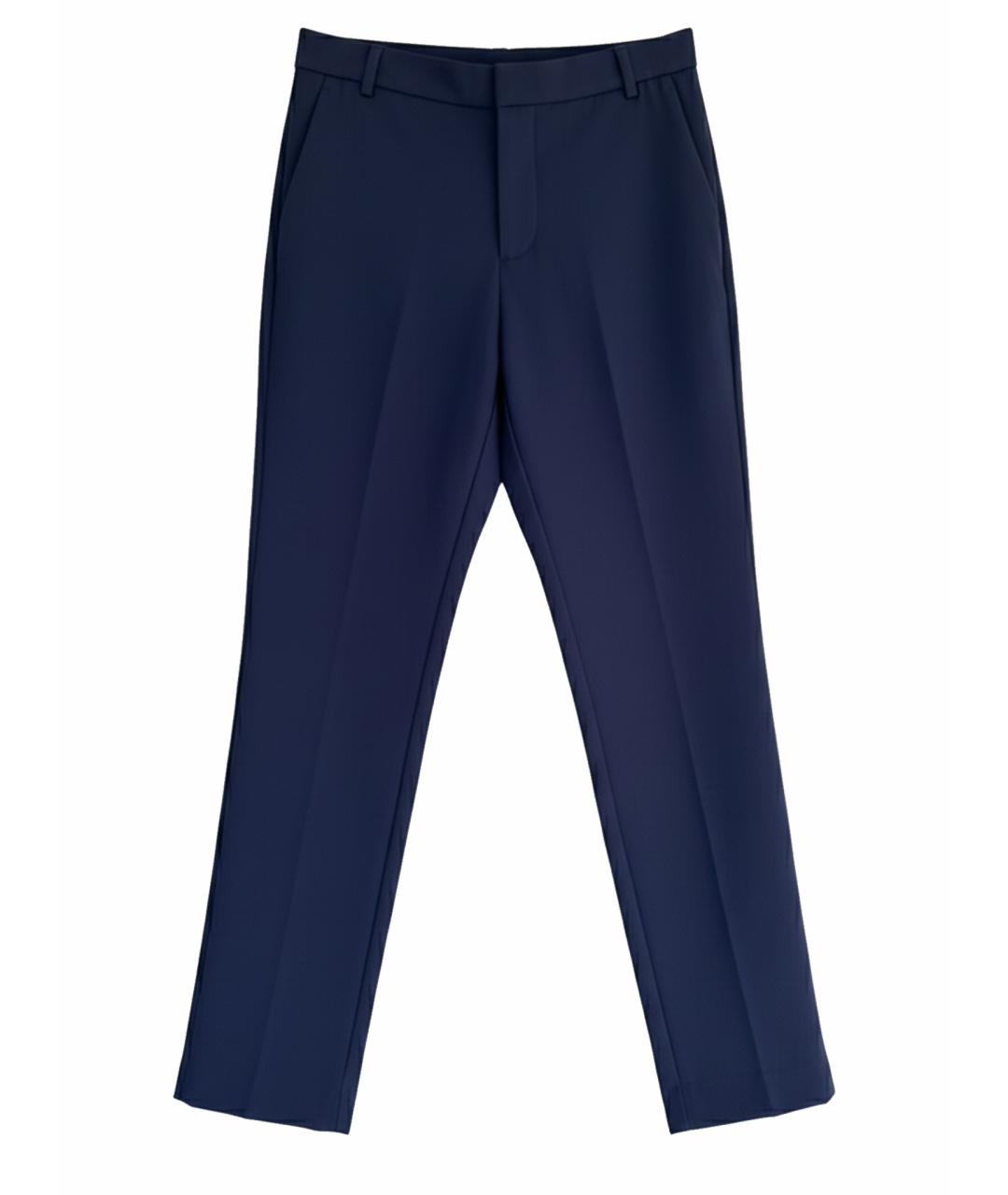 ZADIG & VOLTAIRE Фиолетовые шерстяные прямые брюки, фото 1