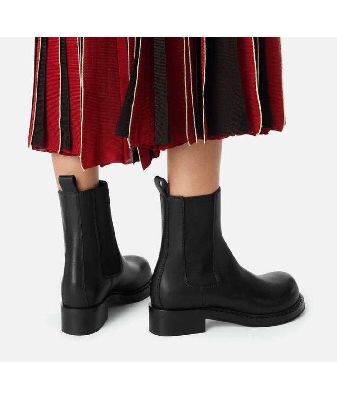 BOTTEGA VENETA Черные кожаные ботинки, фото 3