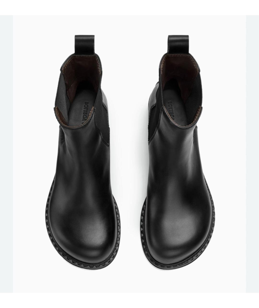 BOTTEGA VENETA Черные кожаные ботинки, фото 2