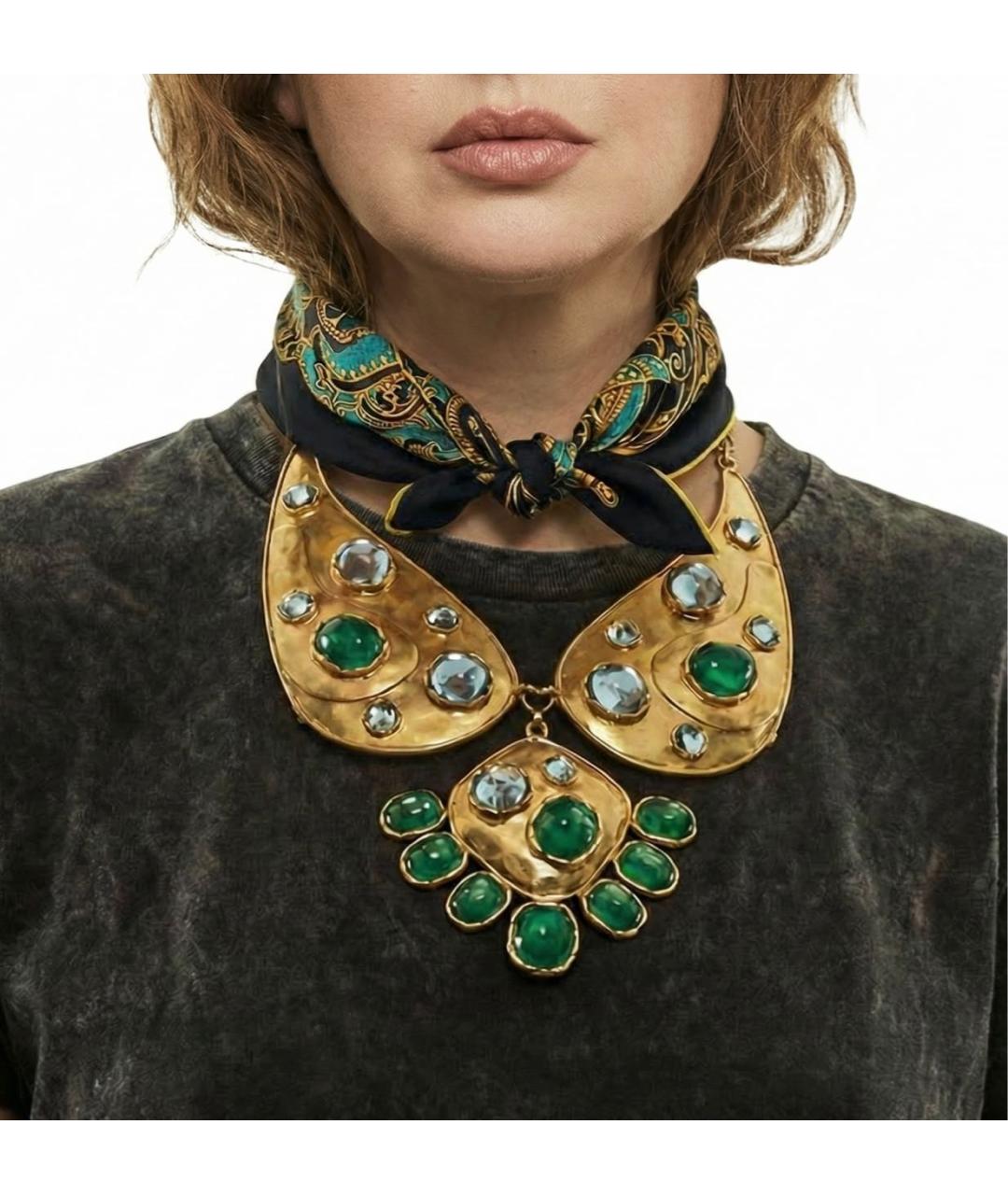 HERMES Мульти шелковый платок, фото 8