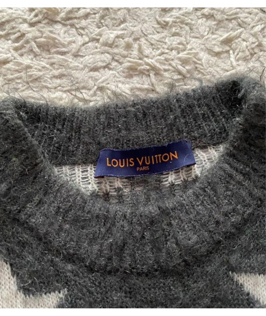LOUIS VUITTON Серый джемпер / свитер, фото 3