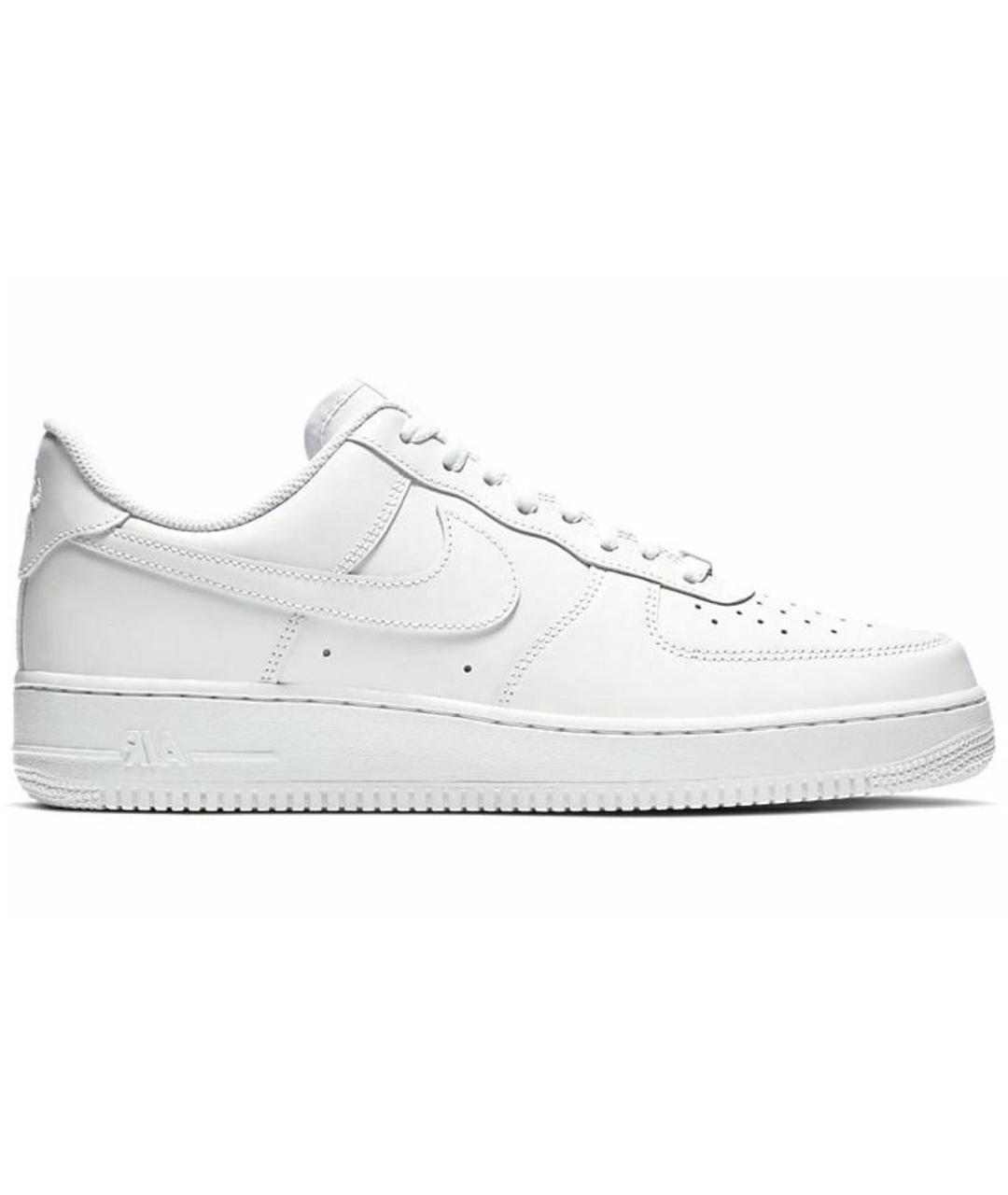 NIKE Белые кожаные низкие кроссовки / кеды, фото 9