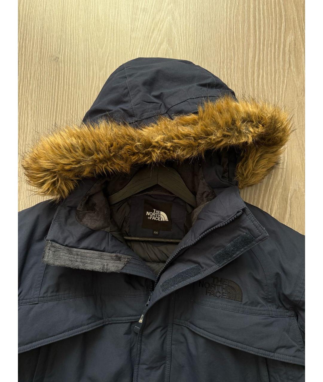 THE NORTH FACE Синий полиэстеровый пуховик, фото 4