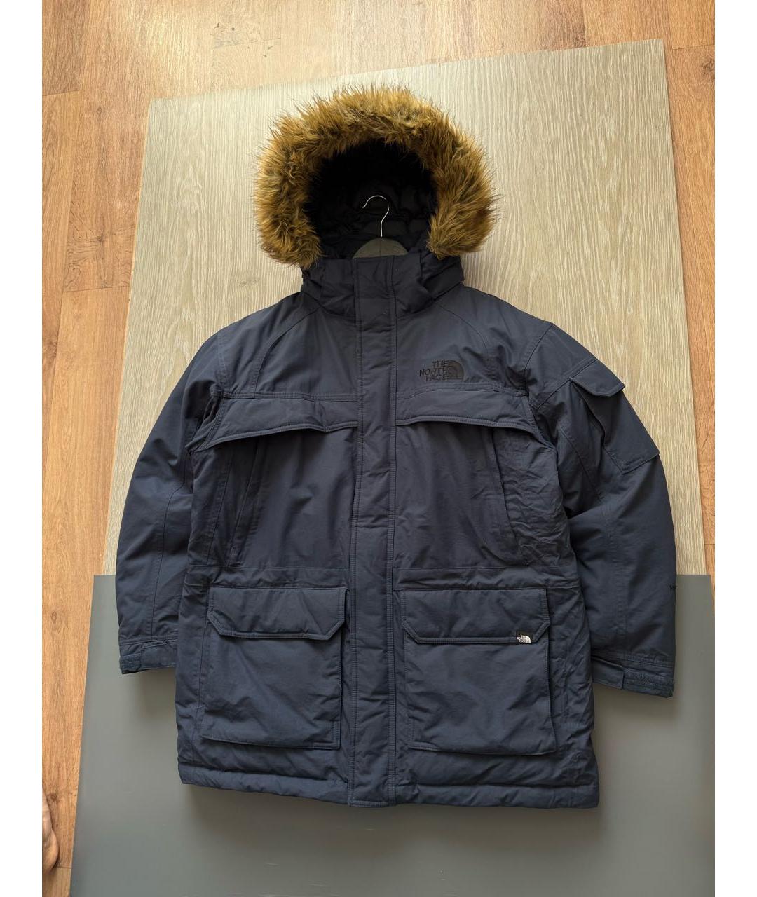 THE NORTH FACE Синий полиэстеровый пуховик, фото 2