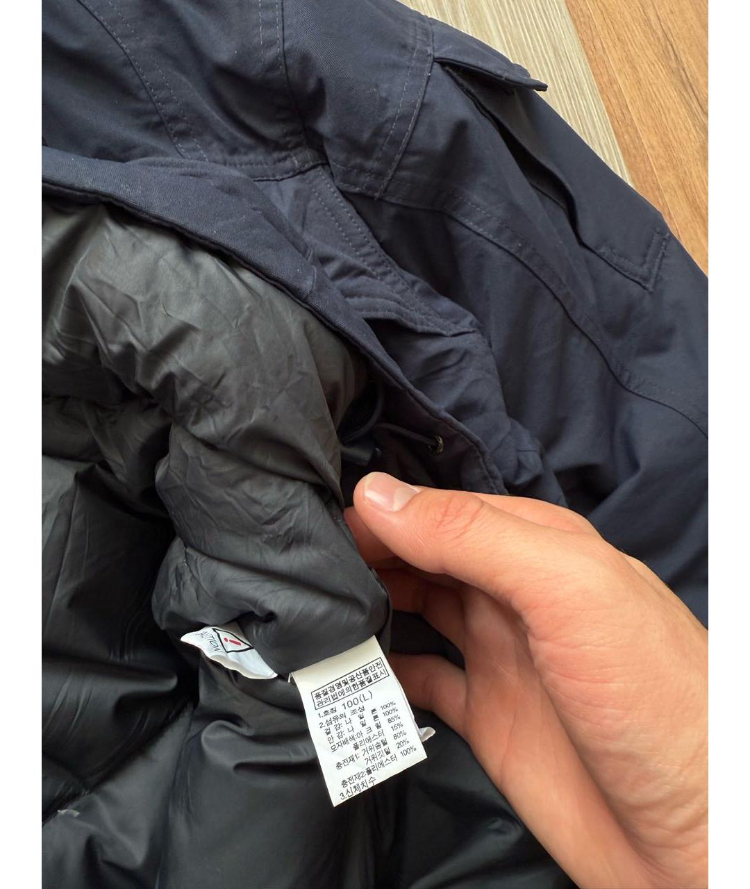 THE NORTH FACE Синий полиэстеровый пуховик, фото 5