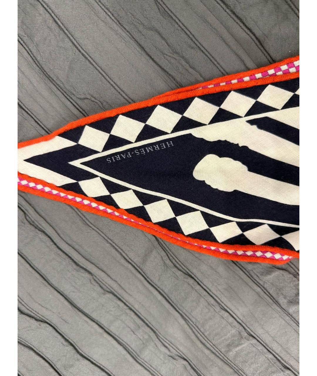 HERMES Мульти кашемировый платок, фото 5