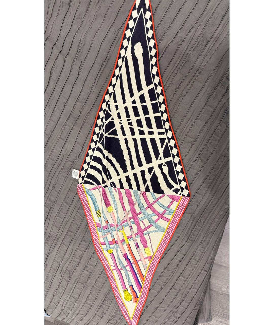 HERMES Мульти кашемировый платок, фото 7