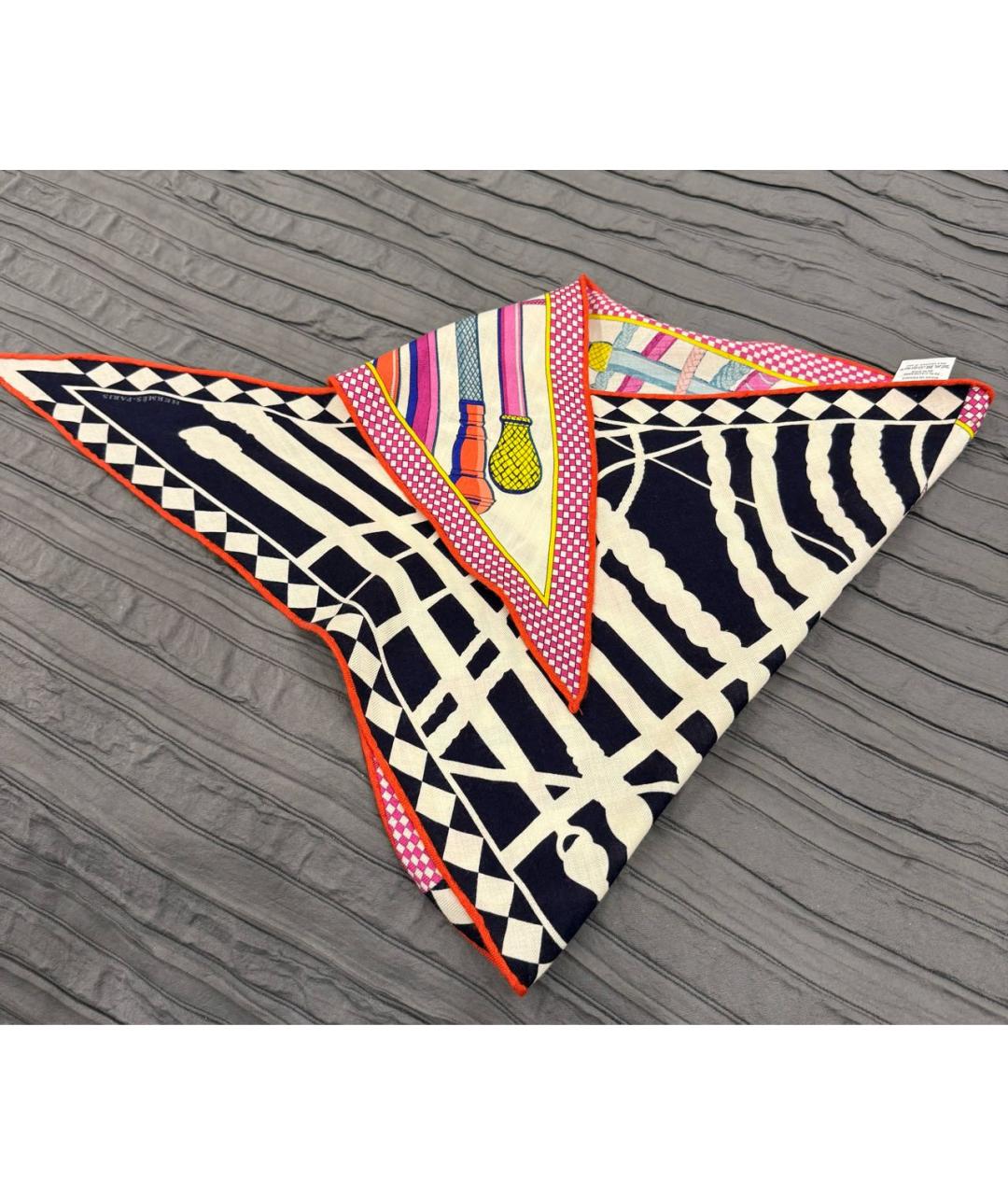 HERMES Мульти кашемировый платок, фото 2