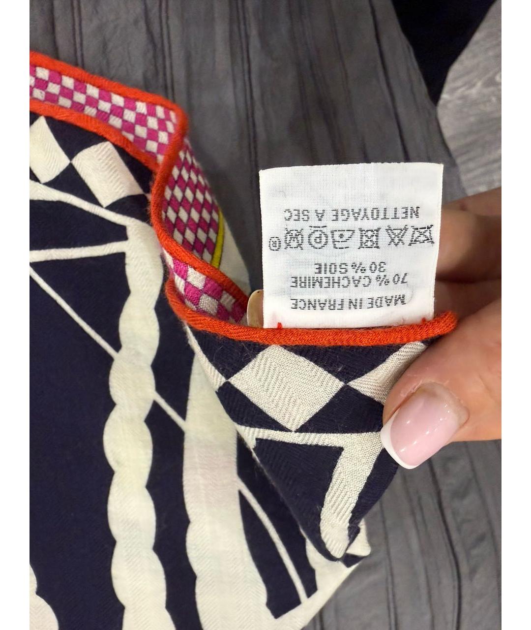 HERMES Мульти кашемировый платок, фото 4