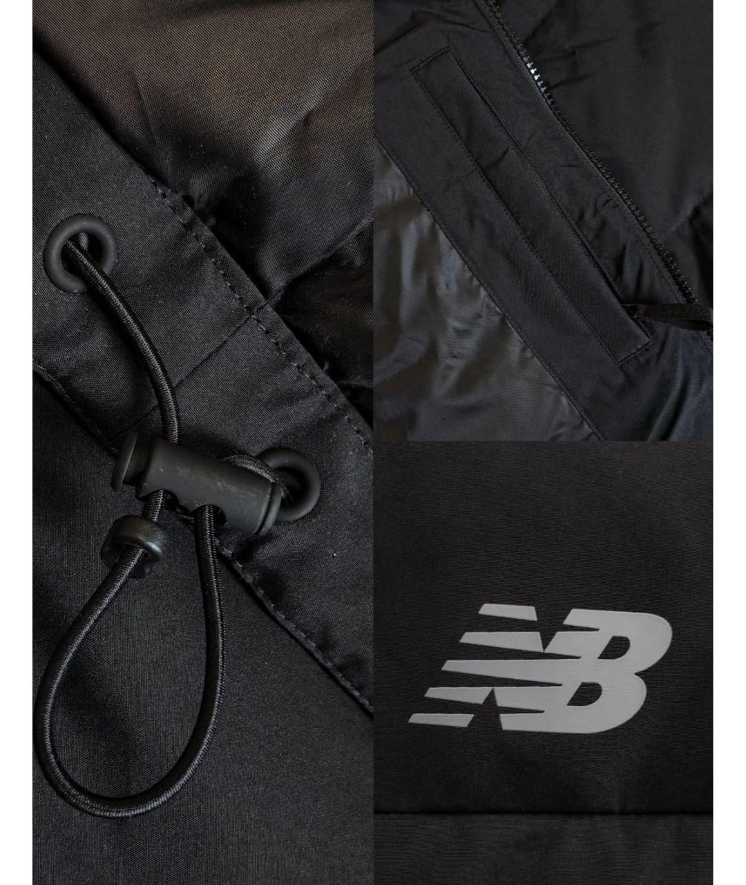 NEW BALANCE Черный пуховик, фото 3