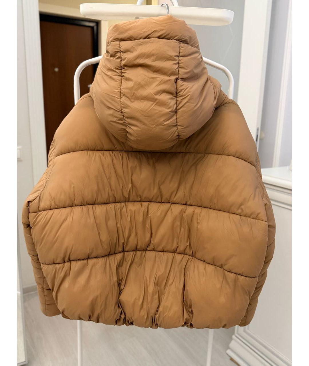 CALVIN KLEIN Горчичная синтетическая куртка, фото 2