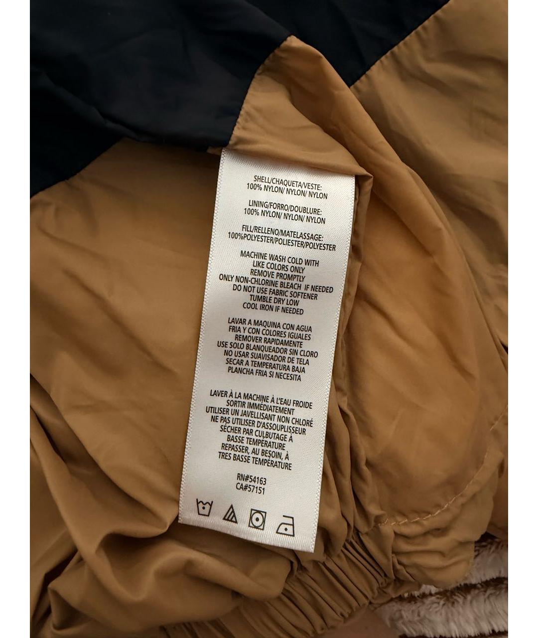 CALVIN KLEIN Горчичная синтетическая куртка, фото 5