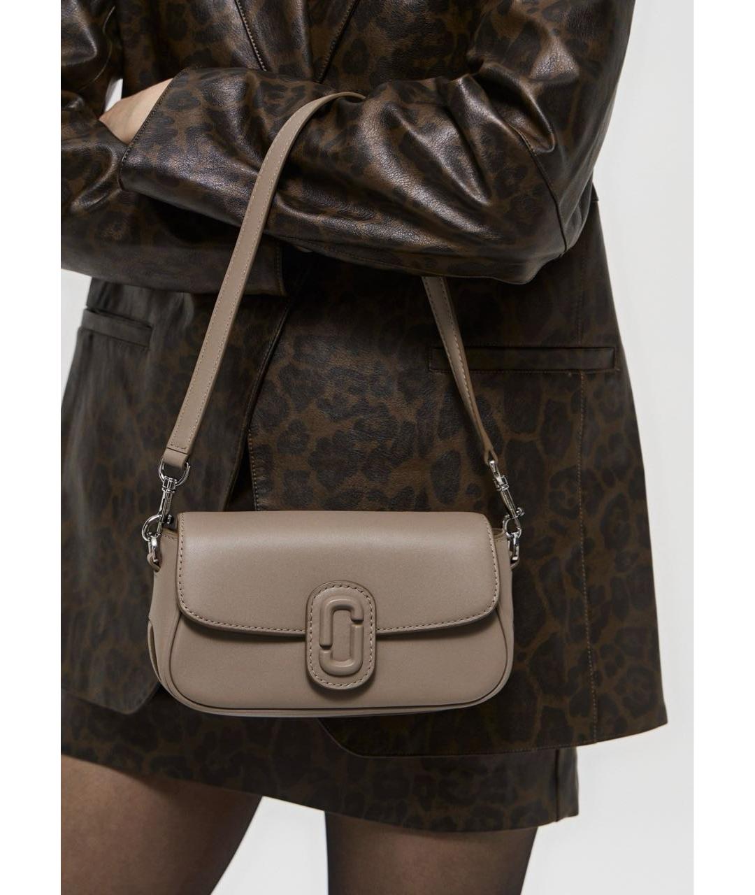 MARC JACOBS Бежевая кожаная сумка через плечо, фото 6