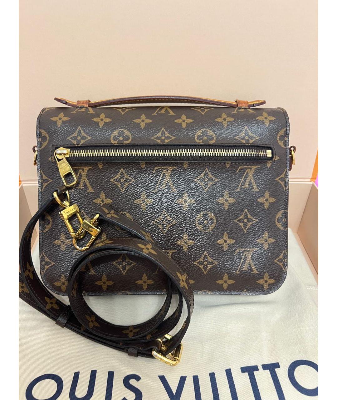 LOUIS VUITTON Коричневая сумка через плечо, фото 4