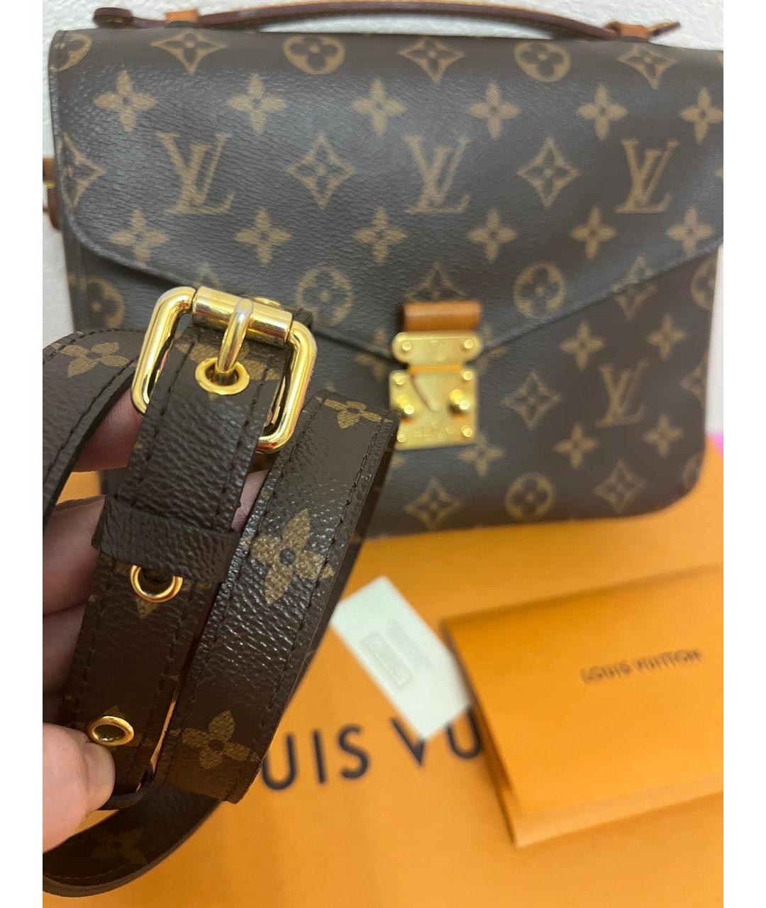 LOUIS VUITTON Коричневая сумка через плечо, фото 8