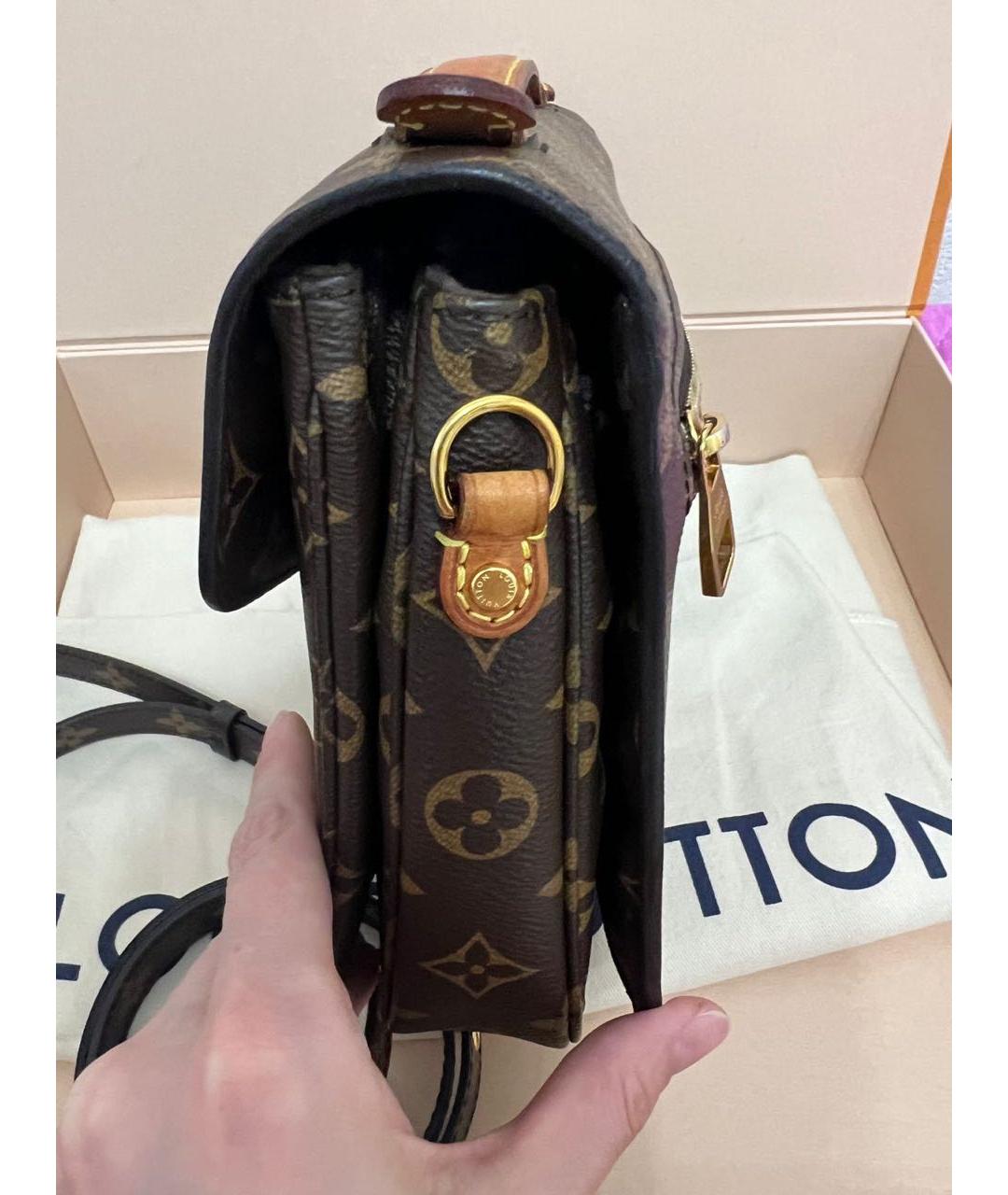 LOUIS VUITTON Коричневая сумка через плечо, фото 5