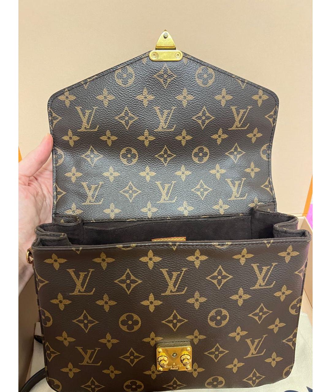 LOUIS VUITTON Коричневая сумка через плечо, фото 7
