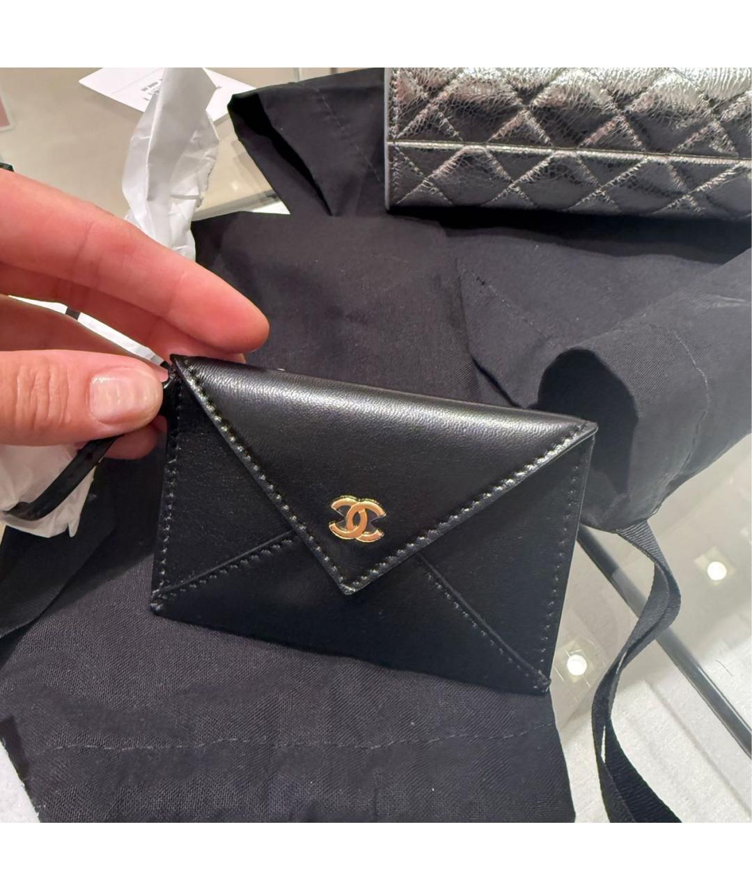 CHANEL Черный брелок, фото 5