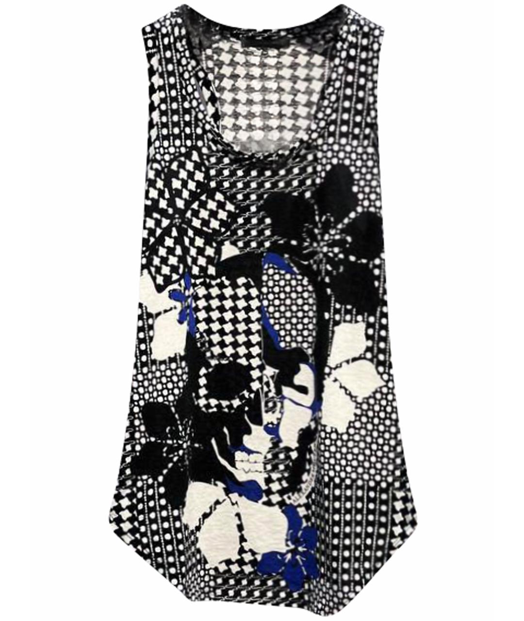 ALEXANDER MCQUEEN Мульти хлопковая майка, фото 1