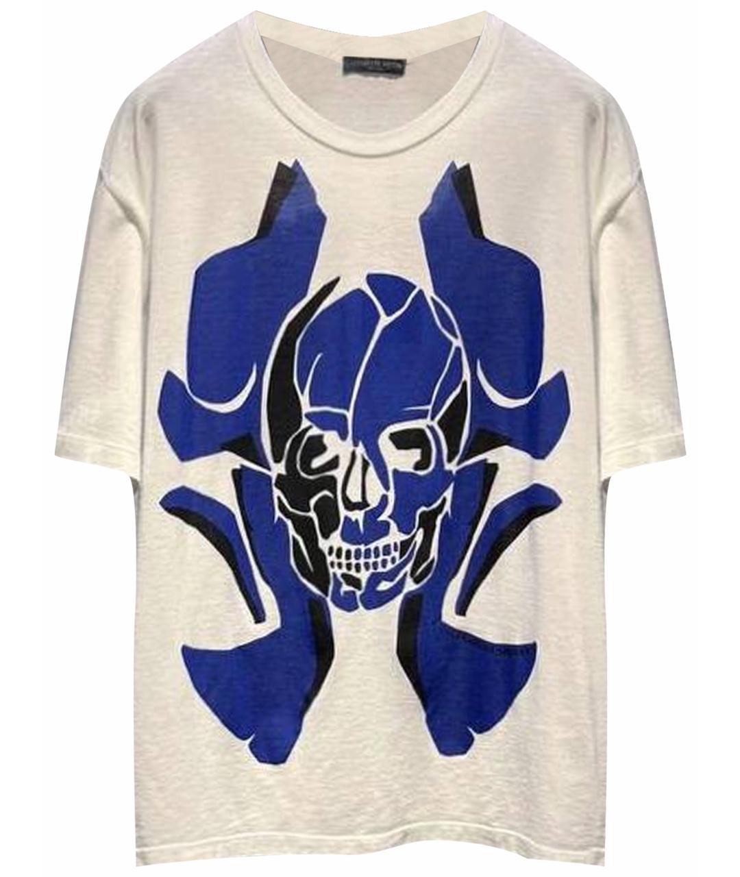 ALEXANDER MCQUEEN Белая хлопковая футболка, фото 1