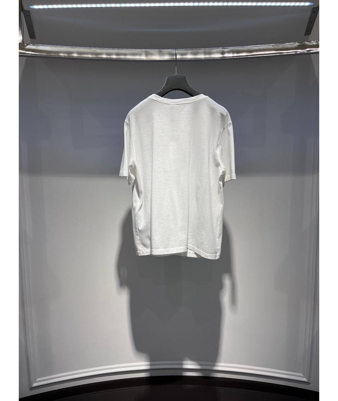 ALEXANDER MCQUEEN Белая хлопковая футболка, фото 3