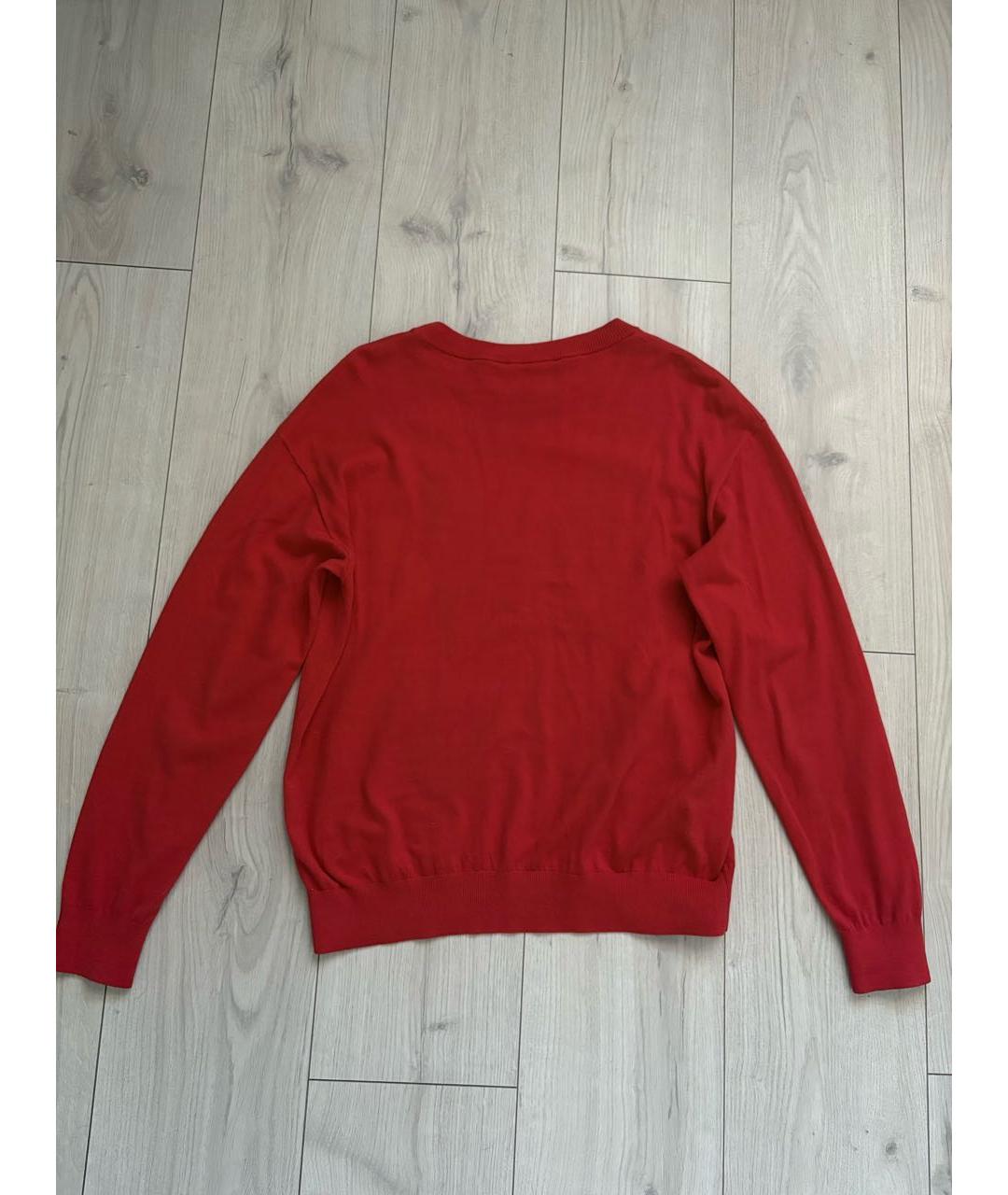 BOUTIQUE MOSCHINO Красный хлопковый джемпер / свитер, фото 2