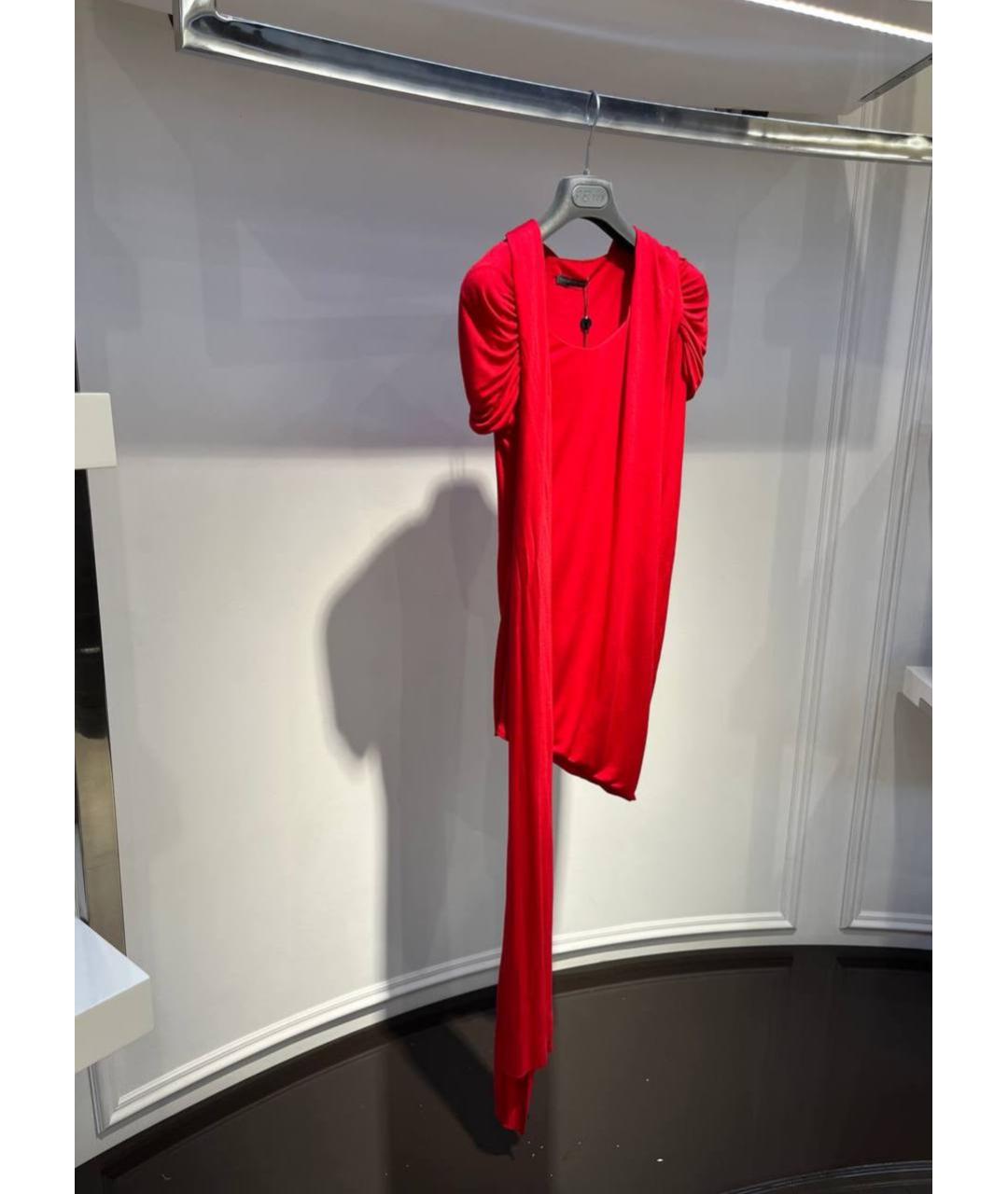 ALEXANDER MCQUEEN Красная шелковая блузы, фото 2