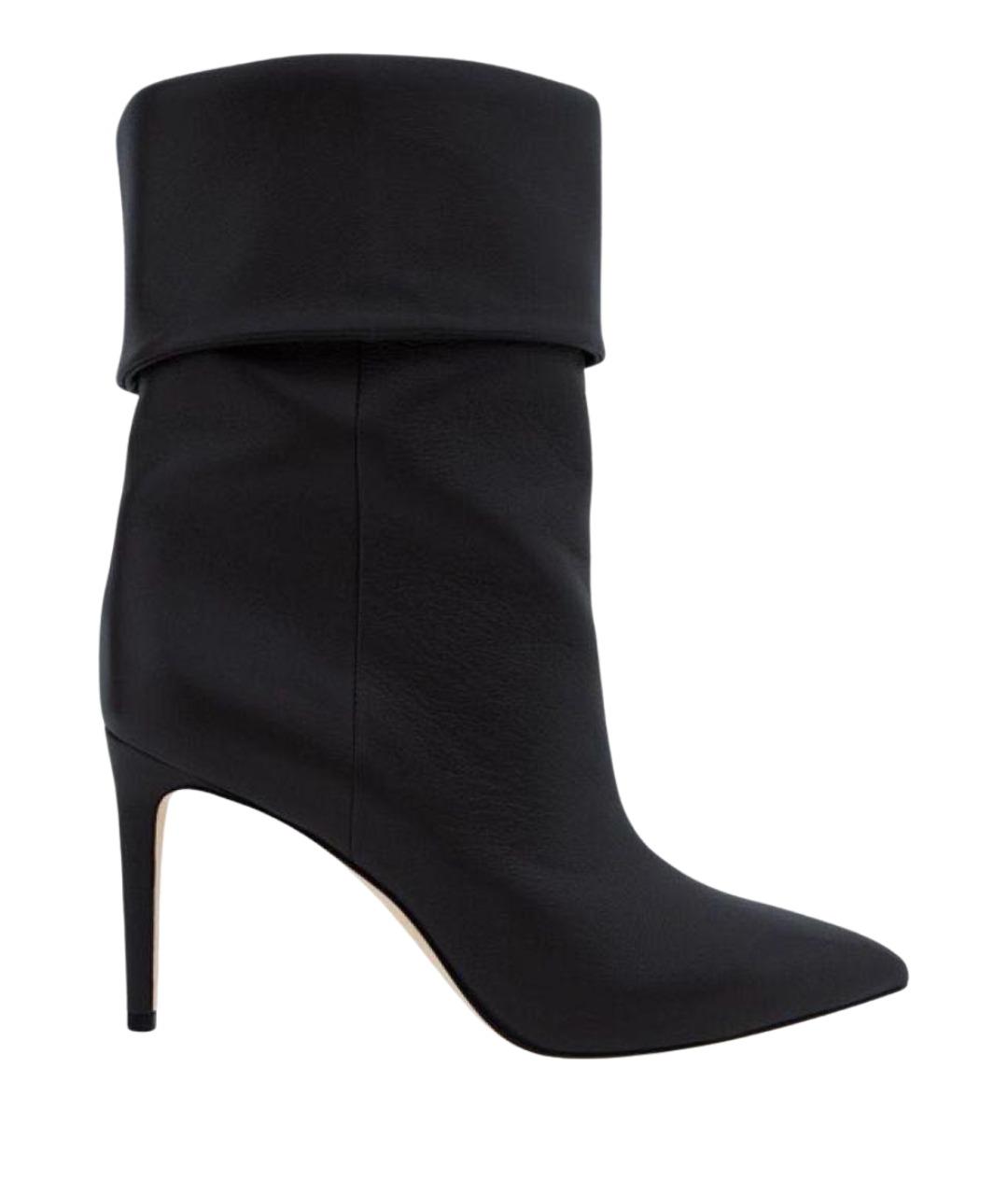 PARIS TEXAS Черные кожаные ботильоны, фото 1