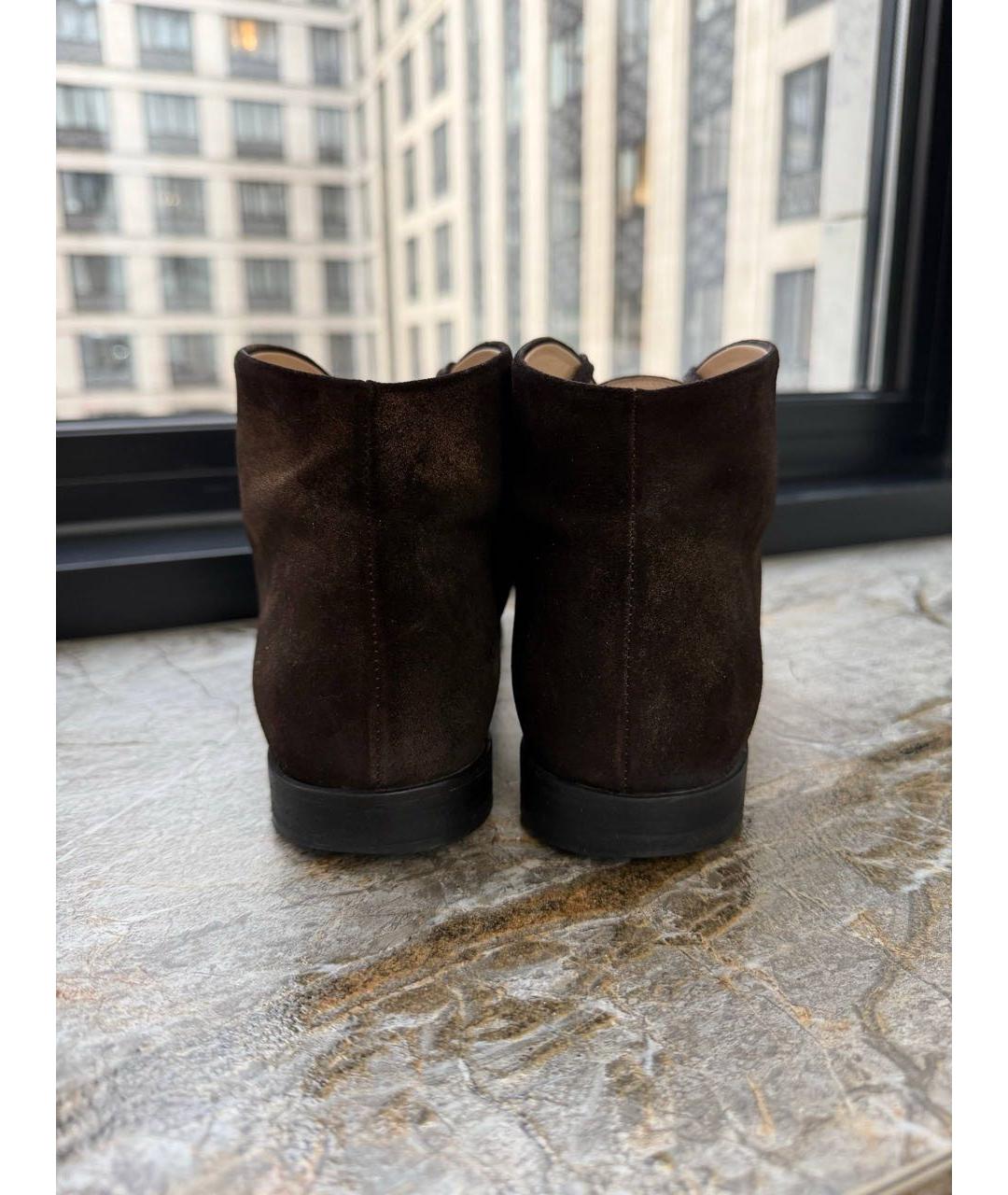 CHANEL Коричневые замшевые ботинки, фото 4
