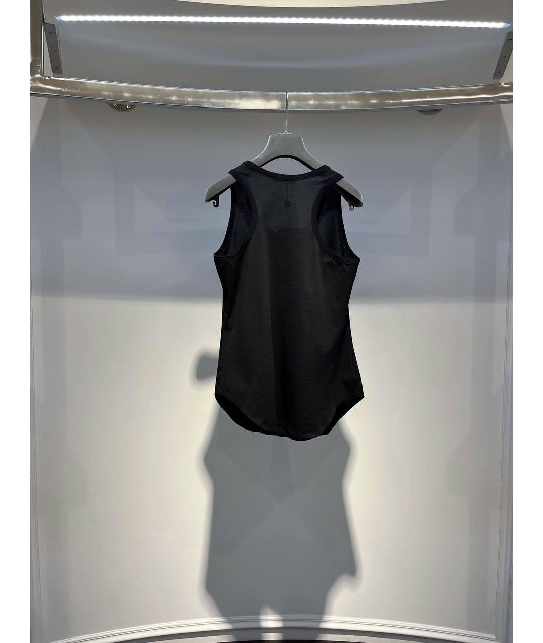 ALEXANDER MCQUEEN Черная хлопковая майка, фото 3