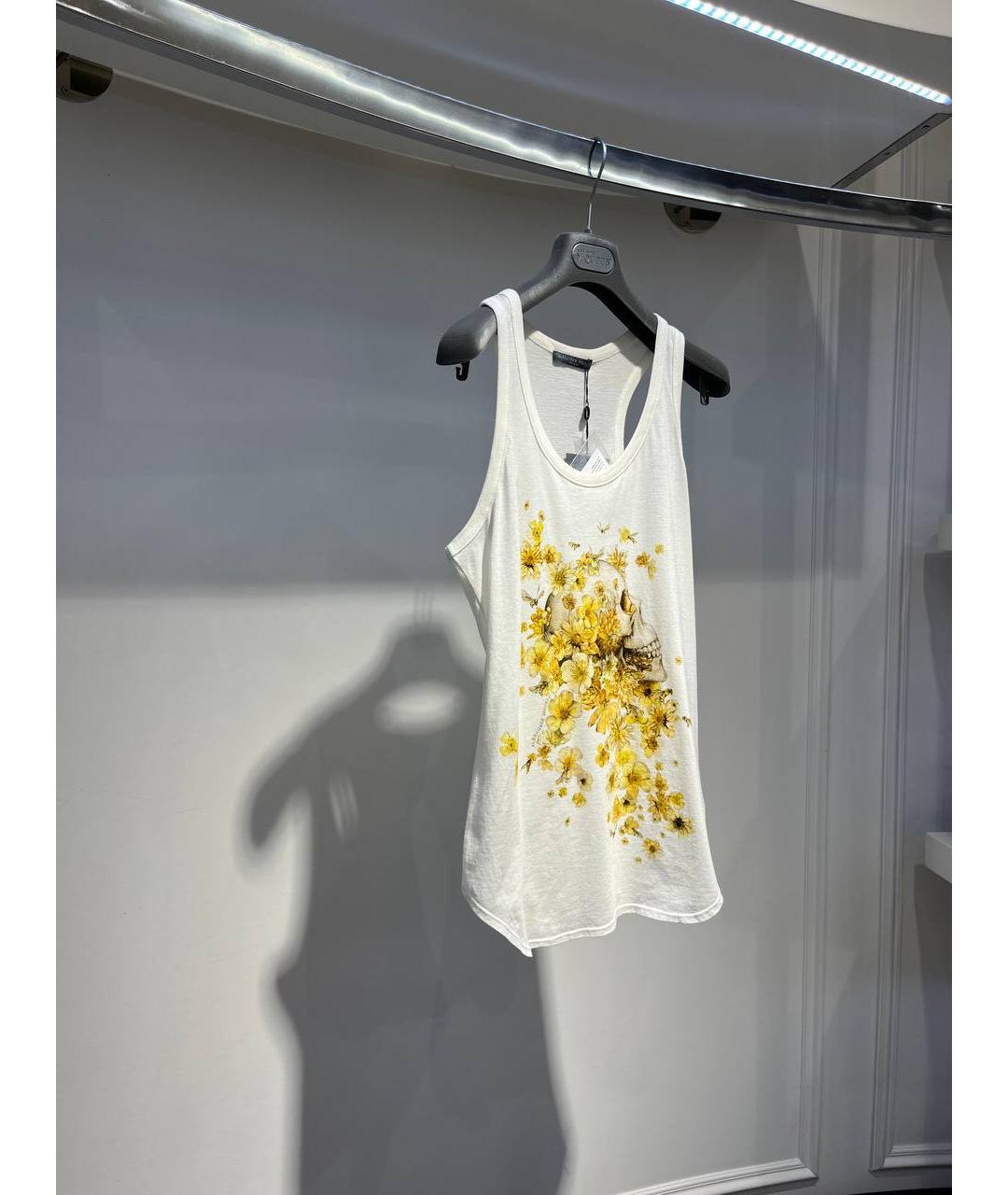 ALEXANDER MCQUEEN Белая хлопковая майка, фото 2