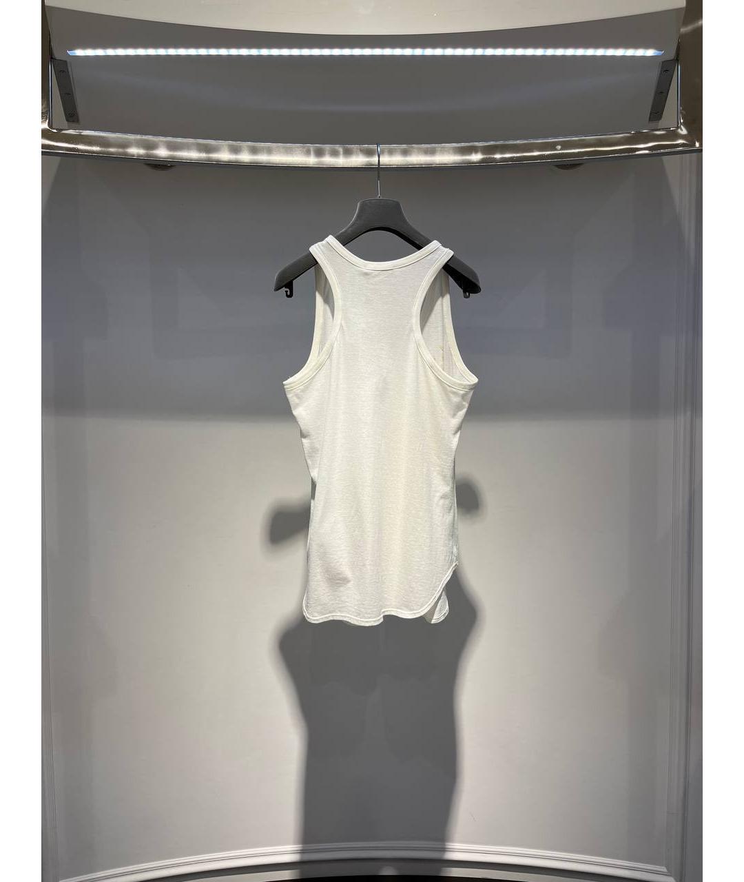 ALEXANDER MCQUEEN Белая хлопковая майка, фото 3