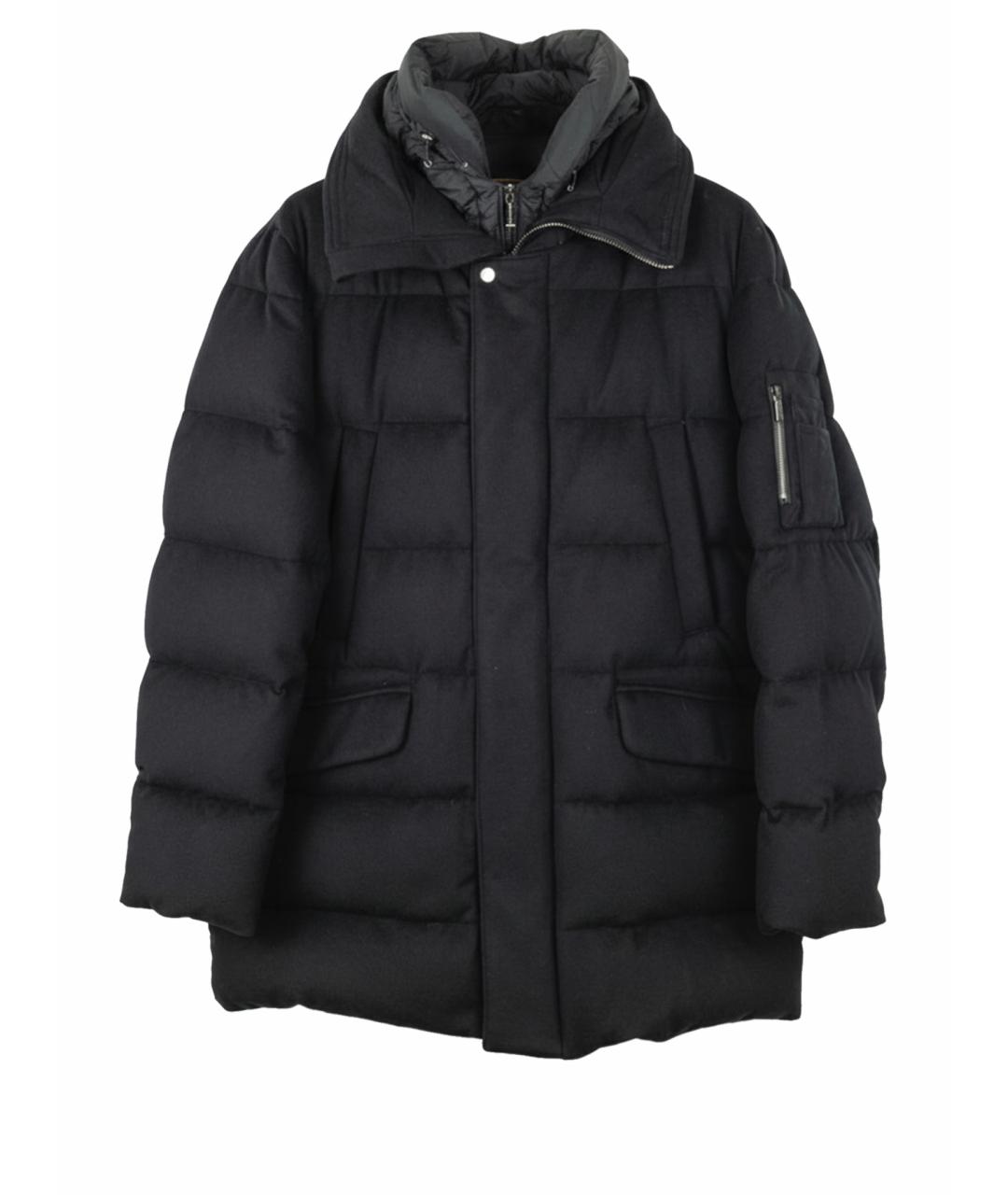 MOORER Черная кашемировая куртка, фото 1