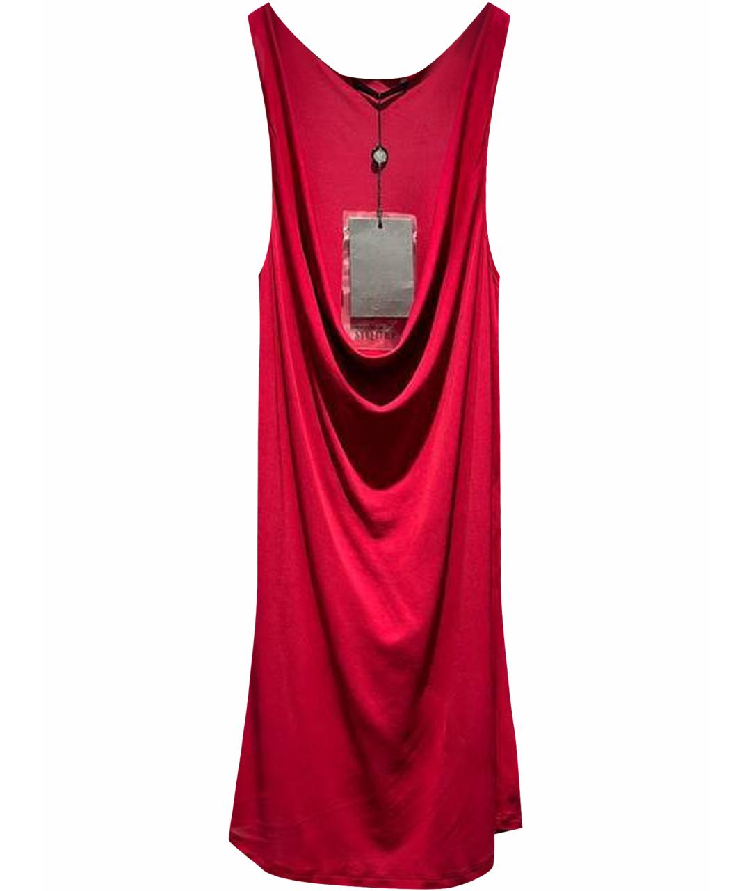 ALEXANDER MCQUEEN Красная вискозная майка, фото 1