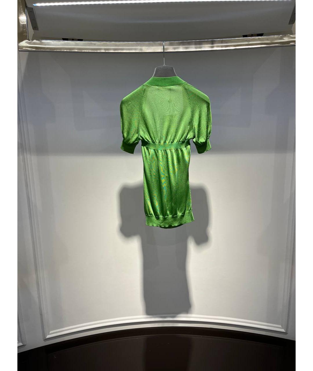 ALEXANDER MCQUEEN Зеленый вискозный джемпер / свитер, фото 3