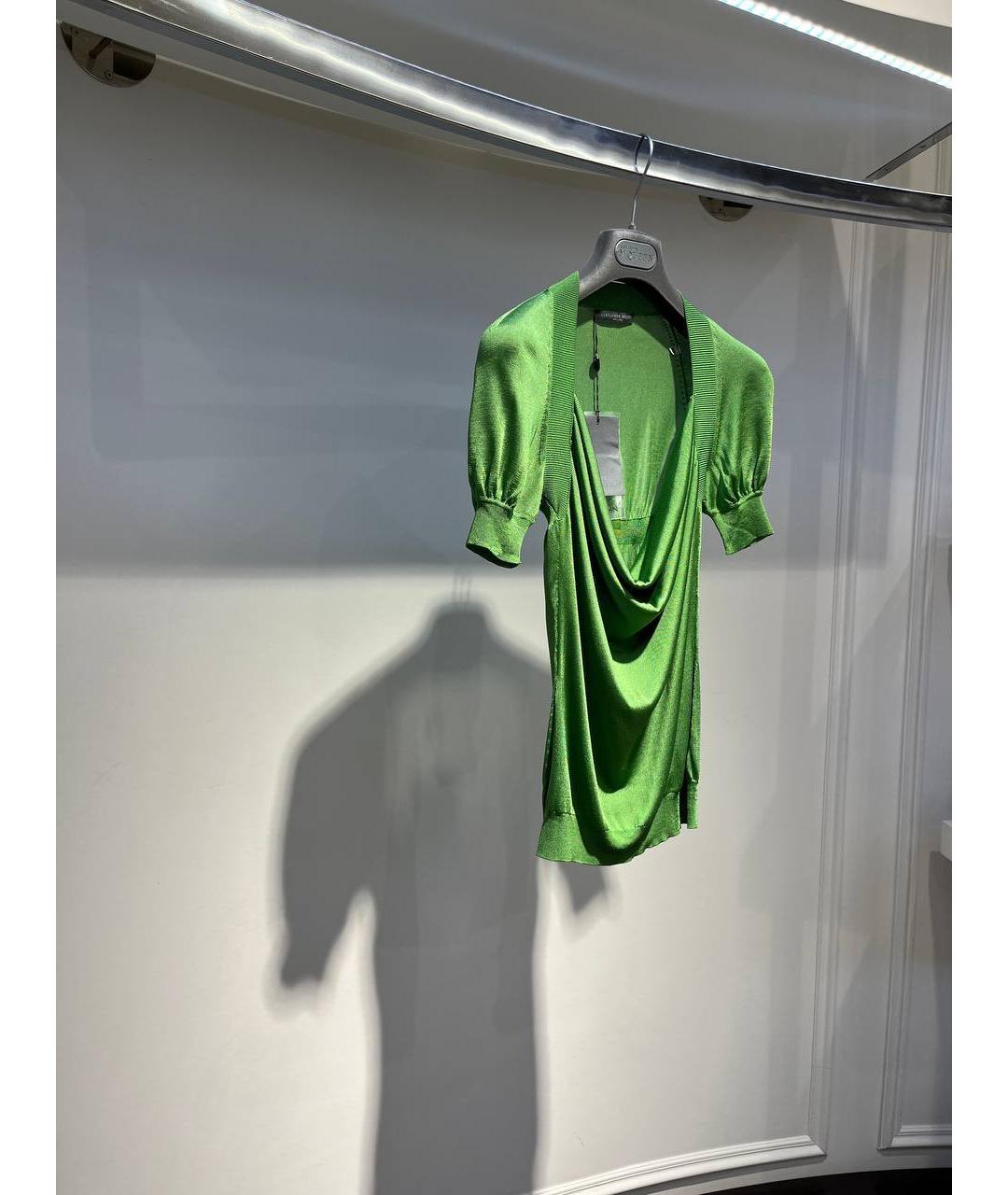 ALEXANDER MCQUEEN Зеленый вискозный джемпер / свитер, фото 2