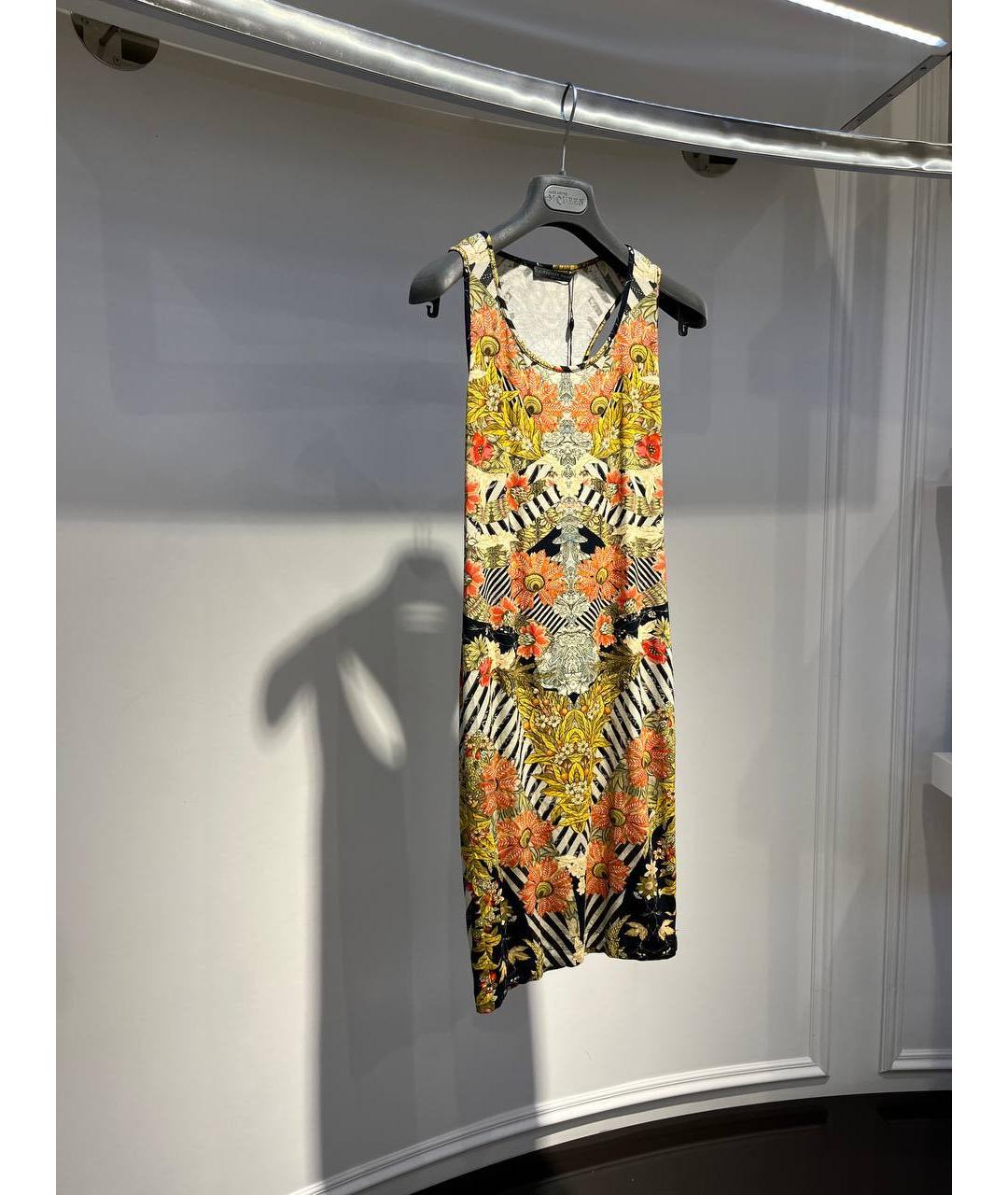 ALEXANDER MCQUEEN Мульти вискозное повседневное платье, фото 2