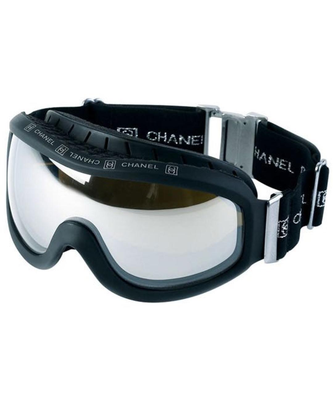 CHANEL Черные пластиковые солнцезащитные очки, фото 1